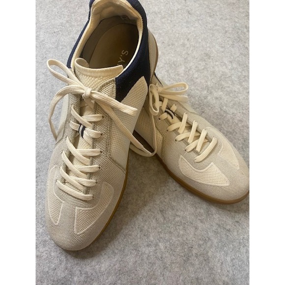 ROTHYS RS01 Off White/Navy Blue Lace Up Sneakers Size 13 - Picture 1 of 8